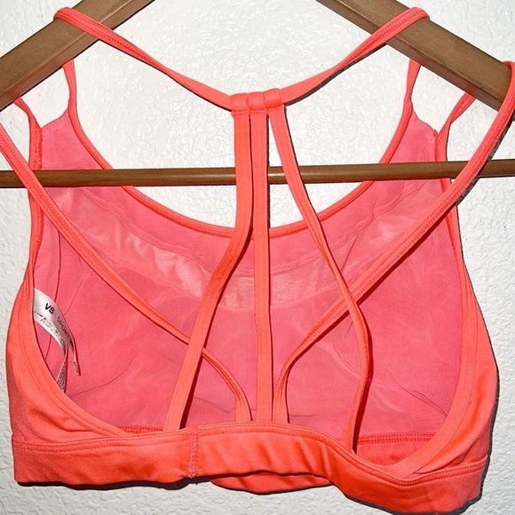 Victoria Secret Sport Salmon Mesh Detail Strappy Sports Bra - Picture 5 of 7